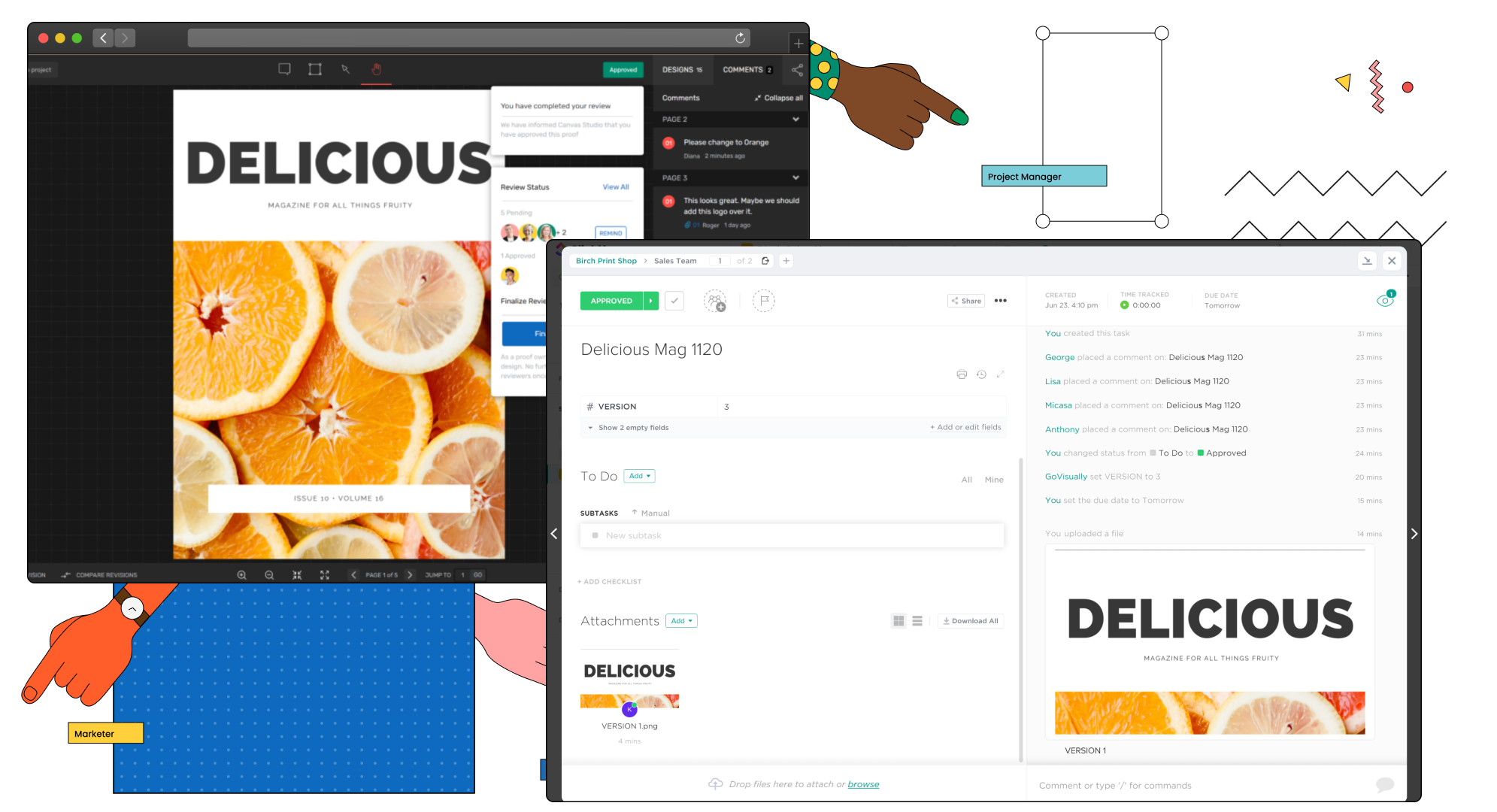 ClickUp GoVisually Integration Hero