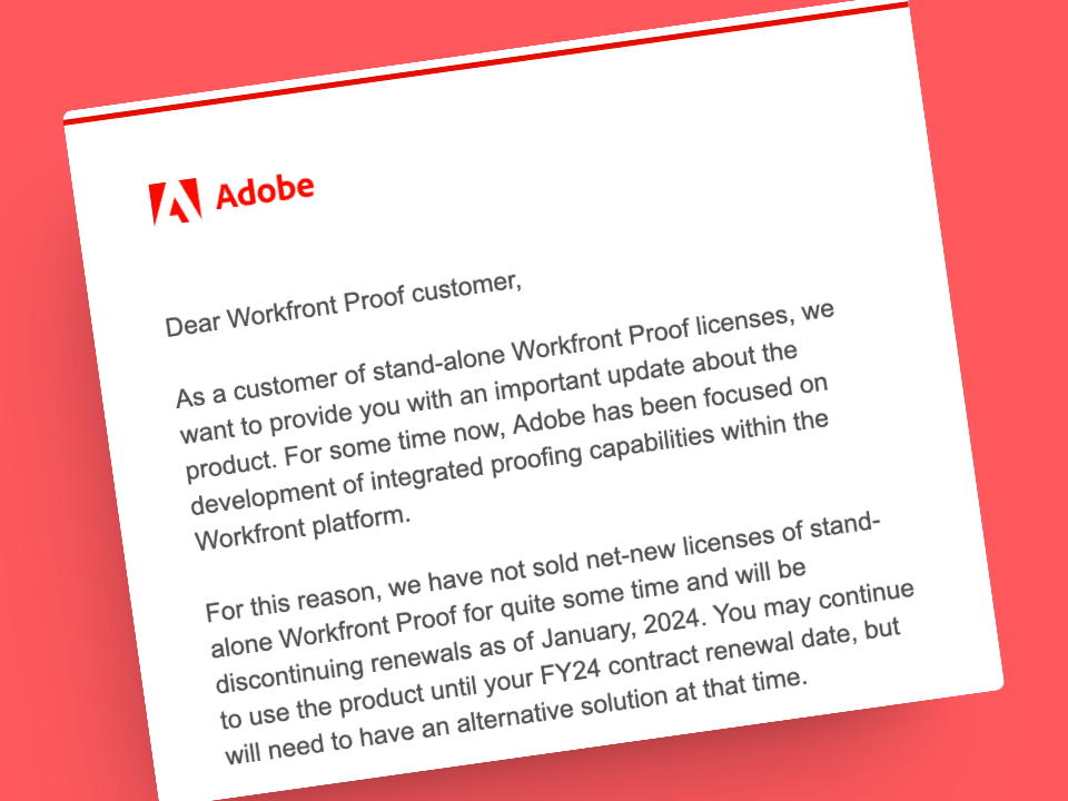 Workfront Proof ProofHQ Shutdown