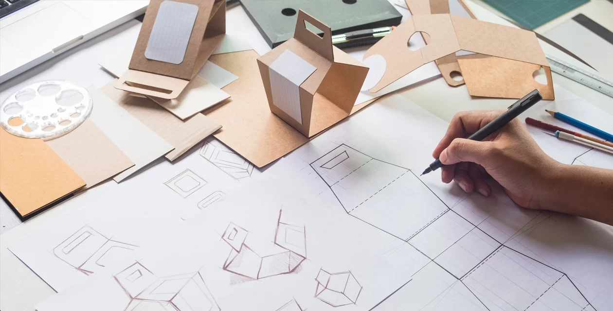 This image shows the concept development in cpg design process